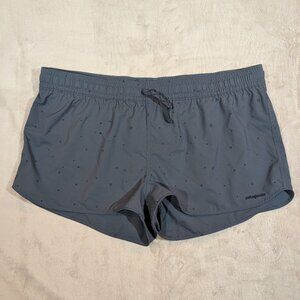 Patagonia Stretch Planing Micro Shorts Womens XL Blue Hiking Cosmic Space Stars